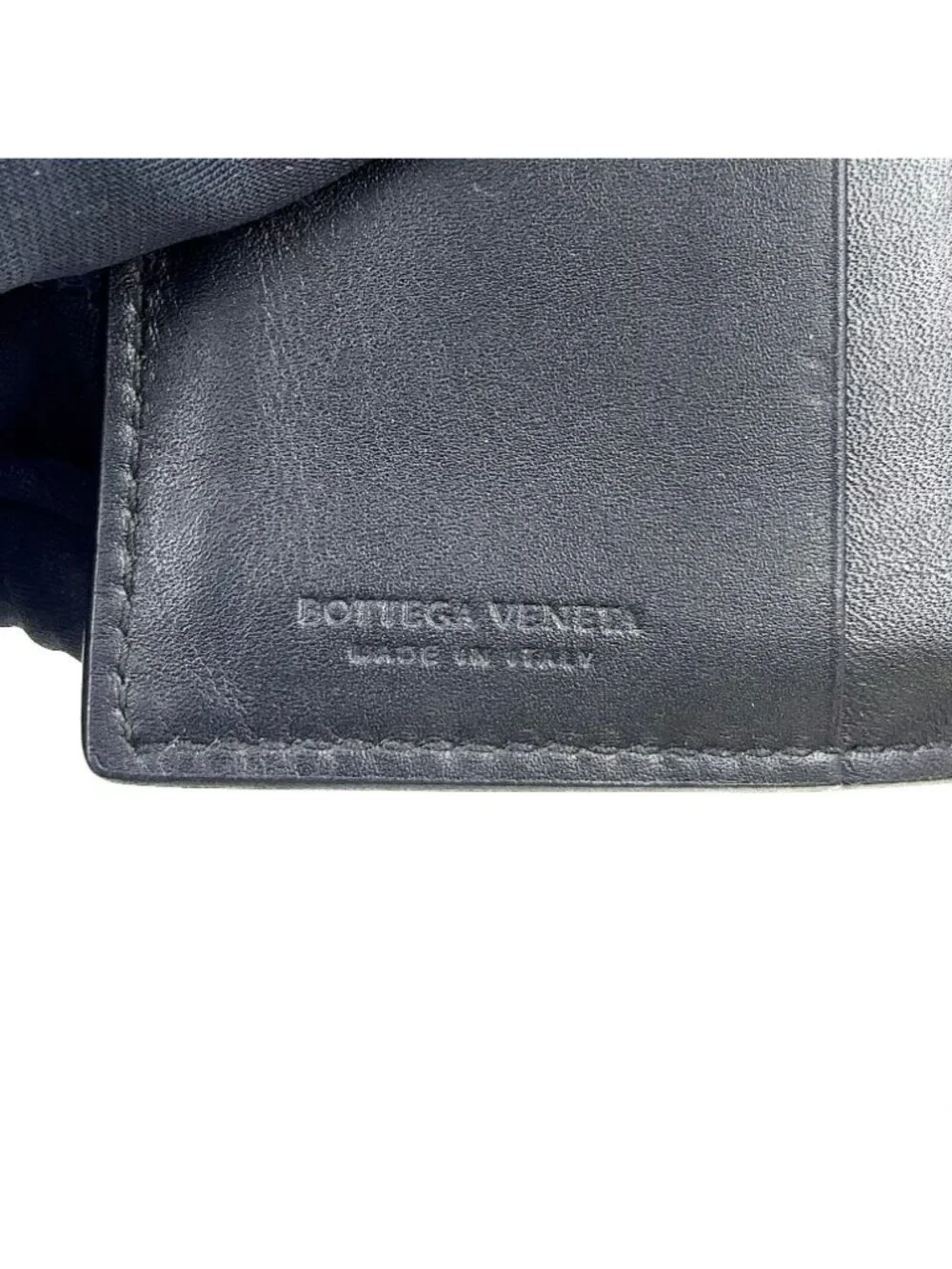 Bottega Veneta Intrecciato Leather Black Card Case